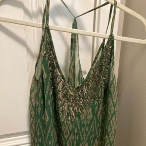 Ecoté sequined patterned top